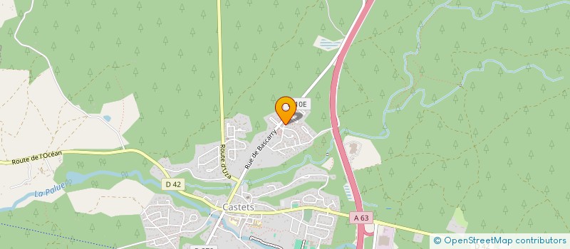 localisation de l'entreprise MADAME FREDERIQUE POUGNAS  CASTETS