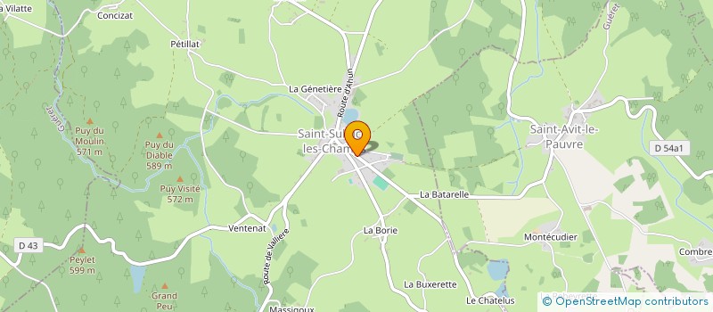 localisation de l'entreprise MADAME FREDERIQUE PRADEAU  SAINT-SULPICE-LES-CHAMPS