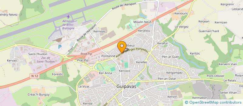 localisation de l'entreprise MADAME FREDERIQUE PROST  GUIPAVAS