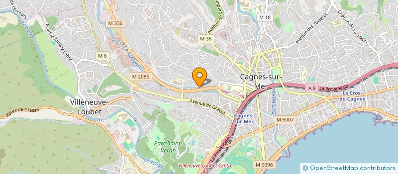 localisation de l'entreprise MADAME FREDERIQUE PRUCHE à CAGNES-SUR-MER