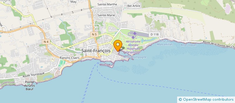 localisation de l'entreprise MADAME FREDERIQUE RADOU à SAINT FRANCOIS