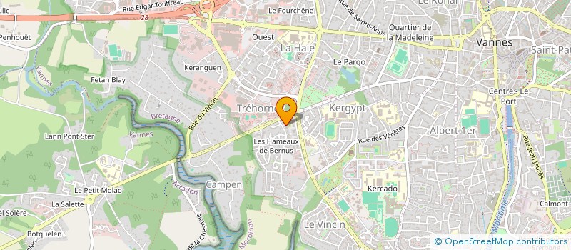 localisation de l'entreprise MADAME FREDERIQUE RAIMBAULT à VANNES