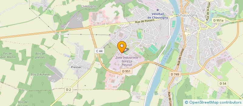 localisation de l'entreprise MADAME FREDERIQUE RANDOLET à CHAUVIGNY