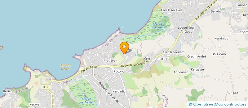 localisation de l'entreprise MADAME FREDERIQUE RAOULT à TREVOU-TREGUIGNEC