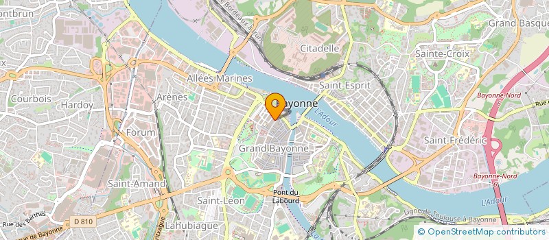 localisation de l'entreprise MADAME FREDERIQUE REBIERE-POUYADE à BAYONNE