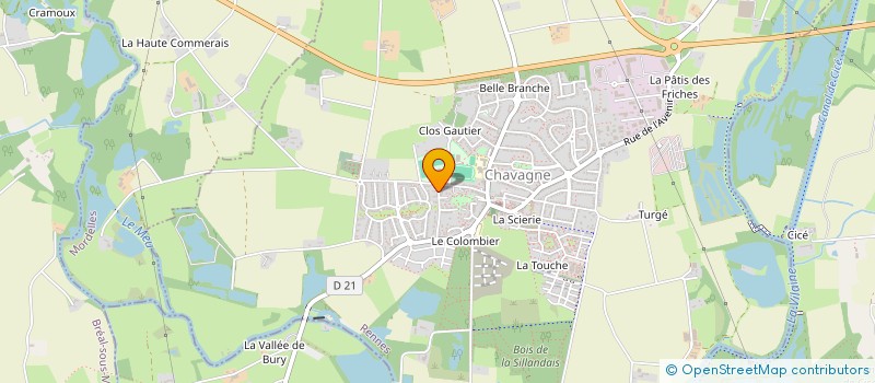 localisation de l'entreprise MADAME FREDERIQUE ROCHEREAU  CHAVAGNE