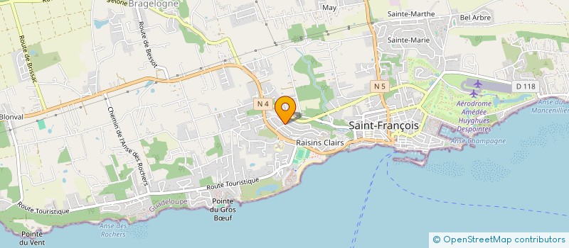 localisation de l'entreprise MADAME FREDERIQUE ROLLAND à SAINT-FRANCOIS