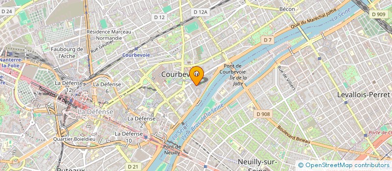 localisation de l'entreprise MADAME FREDERIQUE ROUAULT à COURBEVOIE
