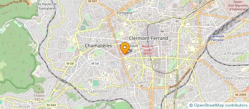 localisation de l'entreprise MADAME FREDERIQUE ROUX  CLERMONT-FERRAND