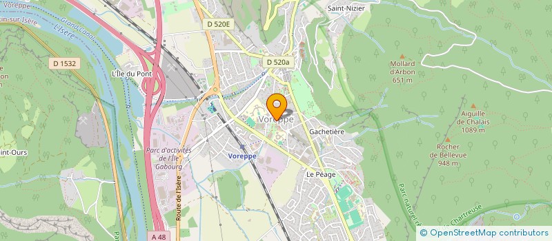 localisation de l'entreprise MADAME FREDERIQUE RYBERON  VOREPPE
