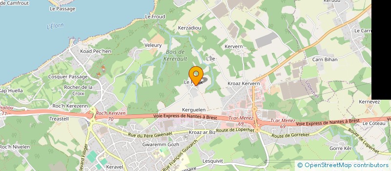 localisation de l'entreprise MADAME FREDERIQUE SALOU  PLOUGASTEL-DAOULAS