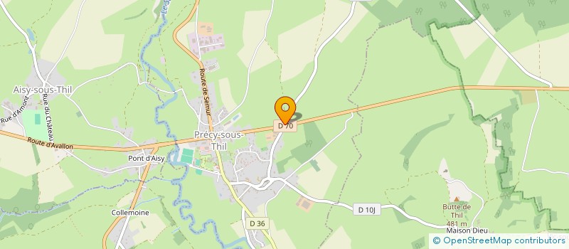 localisation de l'entreprise MADAME FREDERIQUE SANSON  PRECY-SOUS-THIL