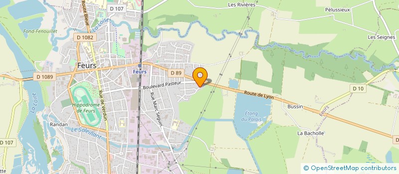 localisation de l'entreprise MADAME FREDERIQUE SARTORIO  FEURS