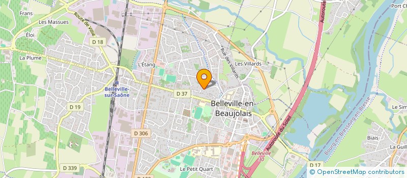 localisation de l'entreprise MADAME FREDERIQUE SCION  BELLEVILLE-EN-BEAUJOLAIS