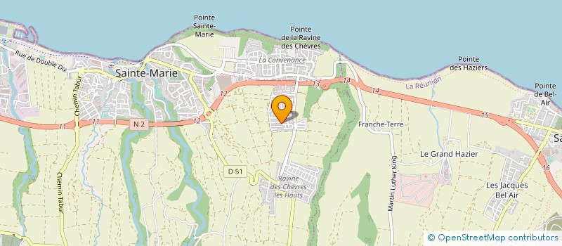localisation de l'entreprise MADAME FREDERIQUE SELLIER à SAINTE-MARIE