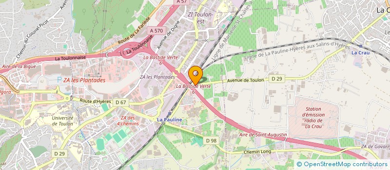 localisation de l'entreprise MADAME FREDERIQUE SENES  LA GARDE