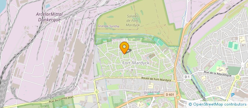 localisation de l'entreprise MADAME FREDERIQUE SERRURIER à DUNKERQUE