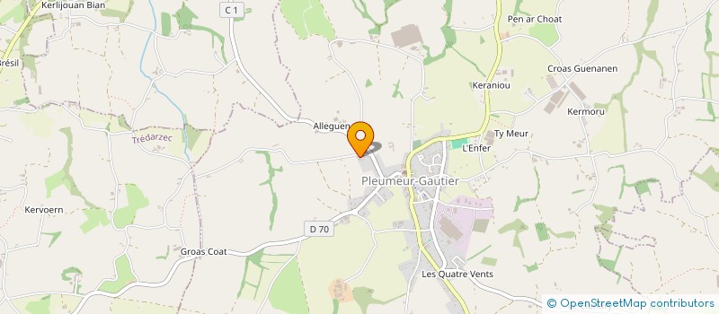 localisation de l'entreprise MADAME FREDERIQUE SICHEL  PLEUMEUR-GAUTIER