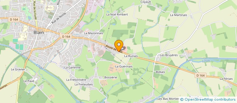 localisation de l'entreprise MADAME FREDERIQUE SILORET  BLAIN