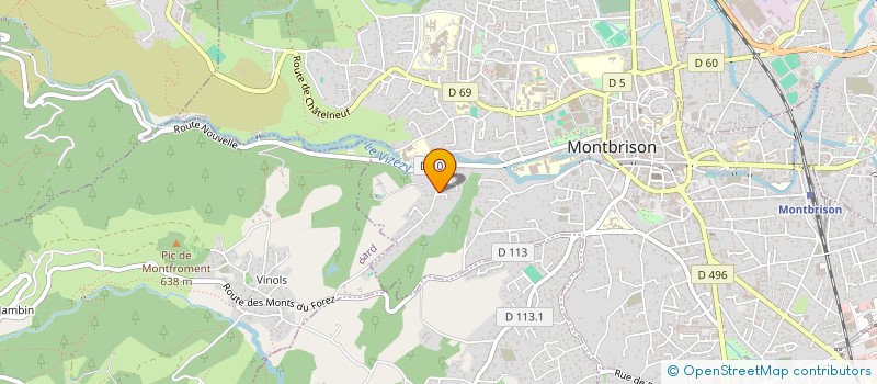 localisation de l'entreprise MADAME FREDERIQUE SOIGNOT  MONTBRISON