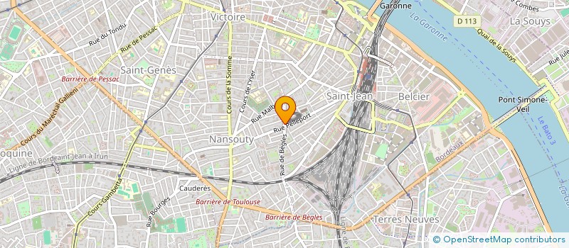 localisation de l'entreprise MADAME FREDERIQUE SOUMAGNE  BORDEAUX