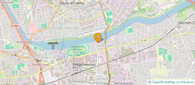 localisation de l'entreprise MADAME FREDERIQUE TERRASSE  VAULX-EN-VELIN