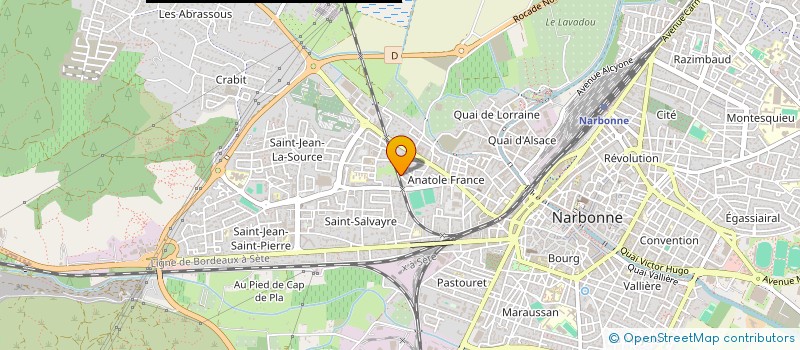 localisation de l'entreprise MADAME FREDERIQUE TESSIER  NARBONNE