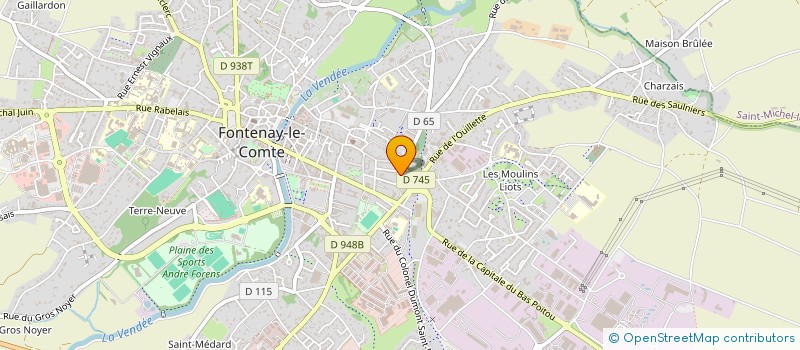 localisation de l'entreprise MADAME FREDERIQUE TETARD à FONTENAY-LE-COMTE