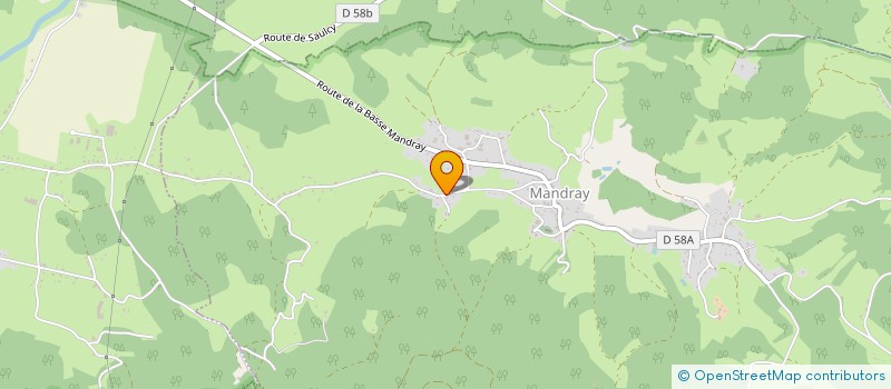 localisation de l'entreprise MADAME FREDERIQUE THIEBAUT  MANDRAY