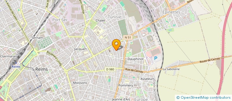 localisation de l'entreprise MADAME FREDERIQUE THIERUS  REIMS