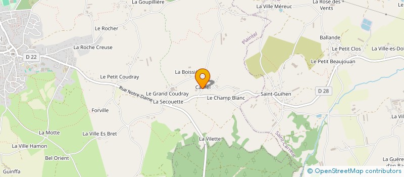 localisation de l'entreprise MADAME FREDERIQUE THOMAS  PLAINTEL