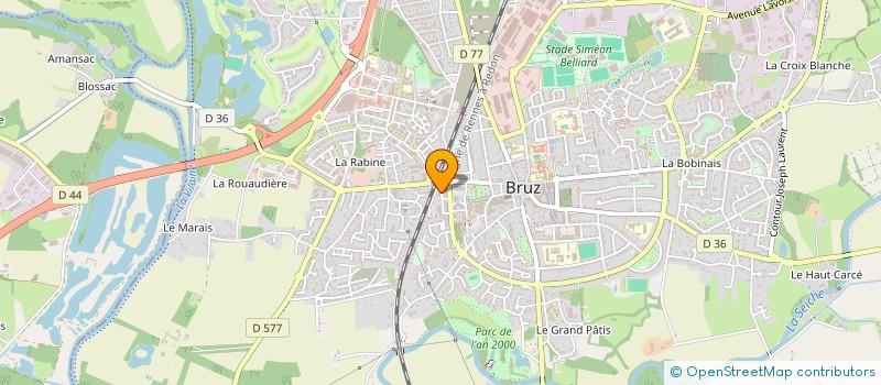 localisation de l'entreprise MADAME FREDERIQUE TOUJAS-BERNATE  BRUZ