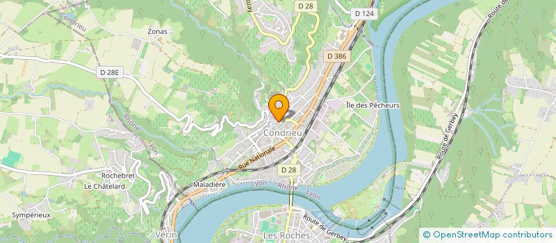 localisation de l'entreprise MADAME FREDERIQUE TRANCHANT  CONDRIEU