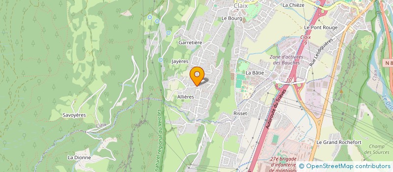 localisation de l'entreprise MADAME FREDERIQUE TRELLU  CLAIX