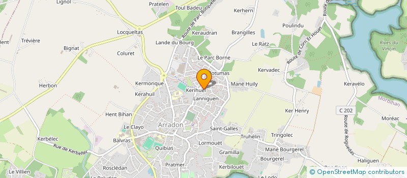 localisation de l'entreprise MADAME FREDERIQUE TRISTANT à ARRADON