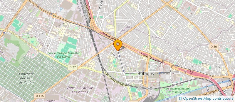 localisation de l'entreprise MADAME FREDERIQUE TURPAULT à BOBIGNY