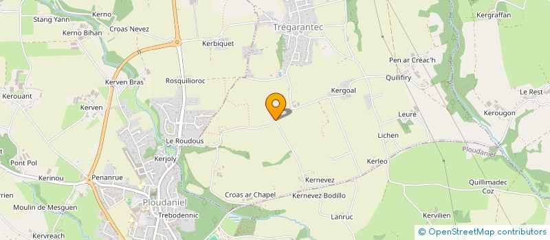 localisation de l'entreprise MADAME FREDERIQUE ULVOAS  TREGARANTEC