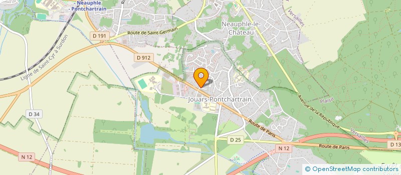 localisation de l'entreprise MADAME FREDERIQUE VALLEE  JOUARS-PONTCHARTRAIN