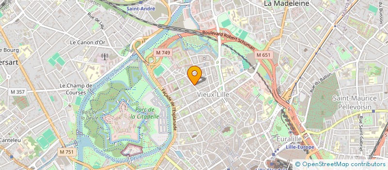 localisation de l'entreprise MADAME FREDERIQUE VANDAMME à LILLE
