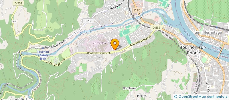 localisation de l'entreprise MADAME FREDERIQUE VANHOVE à TOURNON-SUR-RHONE
