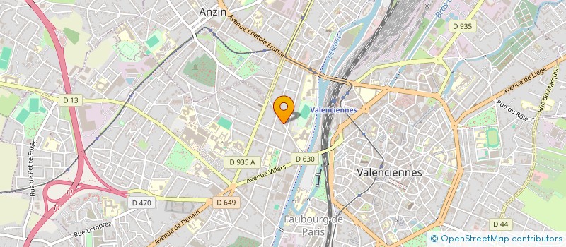 localisation de l'entreprise MADAME FREDERIQUE VASSEUR à VALENCIENNES