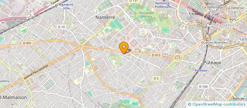 localisation de l'entreprise MADAME FREDERIQUE VEDRENNE  NANTERRE