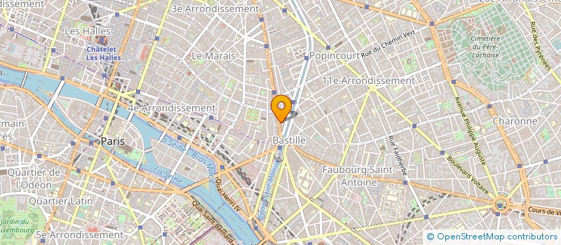 localisation de l'entreprise MADAME FREDERIQUE VERGNAUD à PARIS