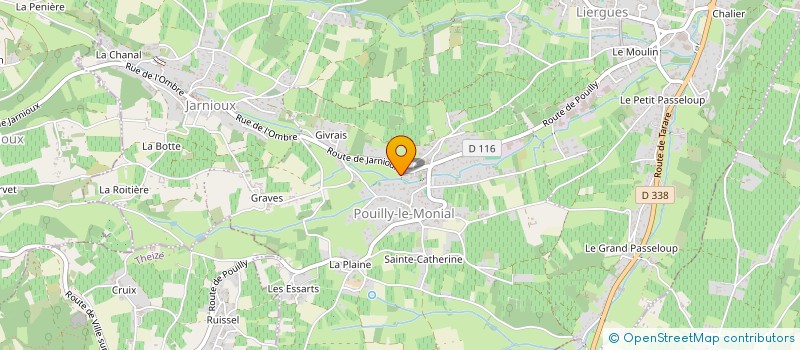 localisation de l'entreprise MADAME FREDERIQUE VERNOZY à PORTE-DES-PIERRES-DOREES