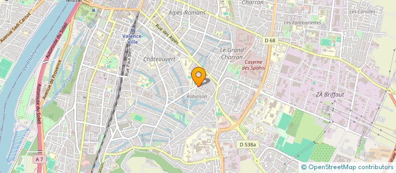 localisation de l'entreprise MADAME FREDERIQUE VICTOR  VALENCE