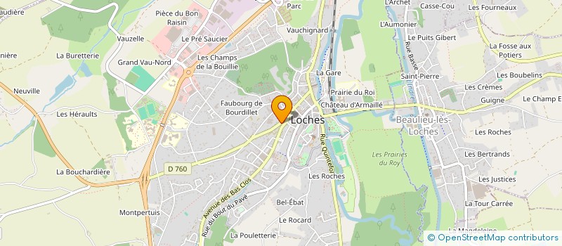 localisation de l'entreprise MADAME FREDERIQUE VILLATTE à LOCHES