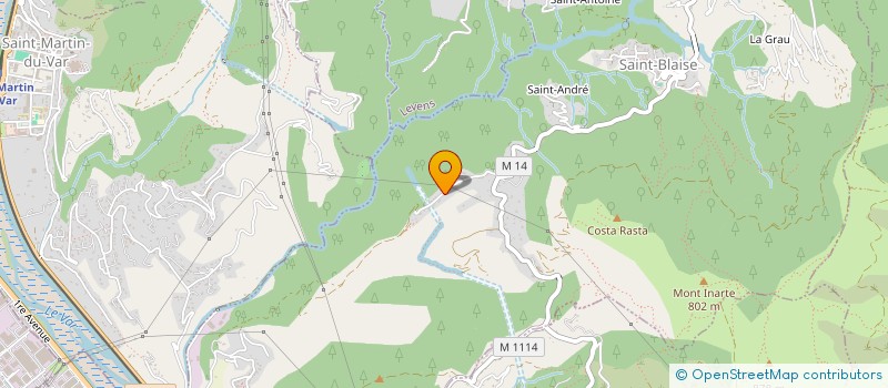 localisation de l'entreprise MADAME FREDERIQUE VILLECHENAUD  SAINT-BLAISE