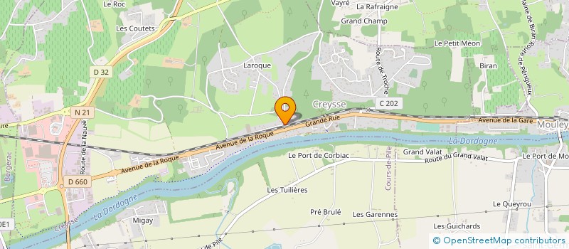 localisation de l'entreprise MADAME FREDERIQUE VINCENT  CREYSSE