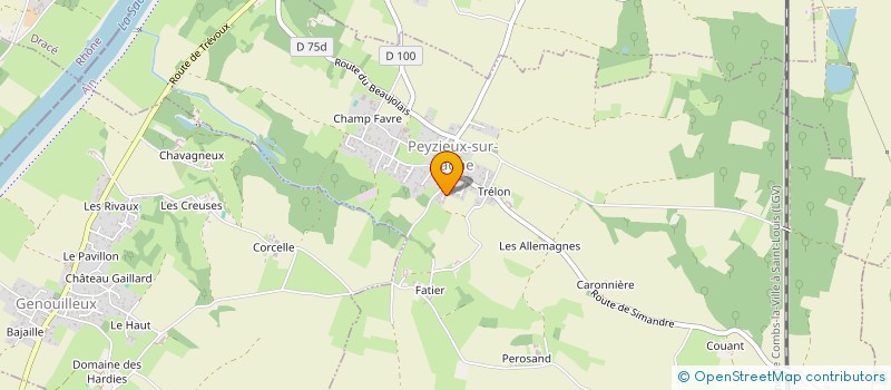 localisation de l'entreprise MADAME FREDERIQUE VIOLLET à PEYZIEUX-SUR-SAONE