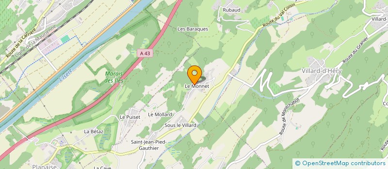 localisation de l'entreprise MADAME FREDERIQUE VITOUX  COISE-SAINT-JEAN-PIED-GAUTHIER